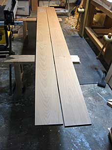1x8 Red alder for the worktable top