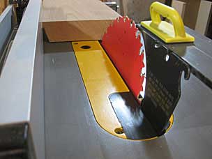 Ripping new batten for worktable