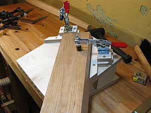Jig for drilling angled mortises