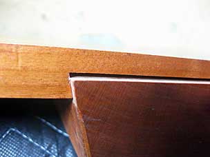 Batten now smaller than the sliding dovetail socket